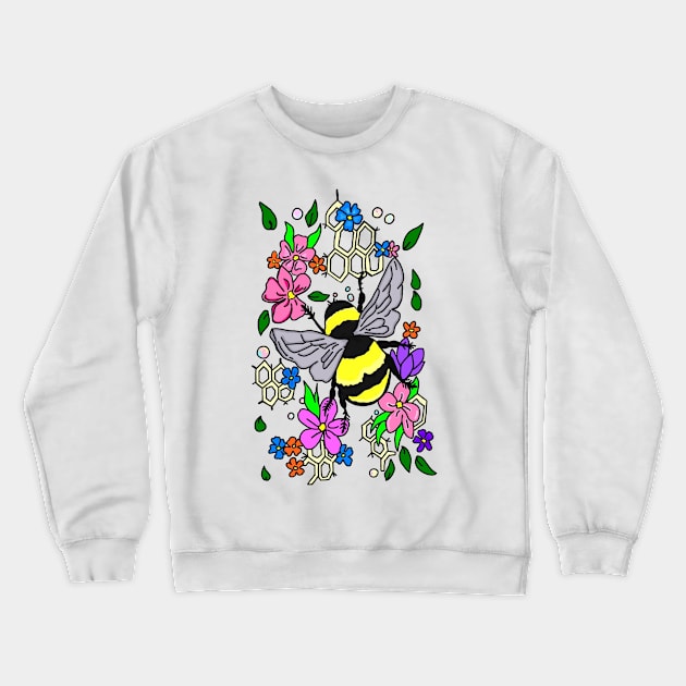 Bumble Bee Love Crewneck Sweatshirt by imphavok